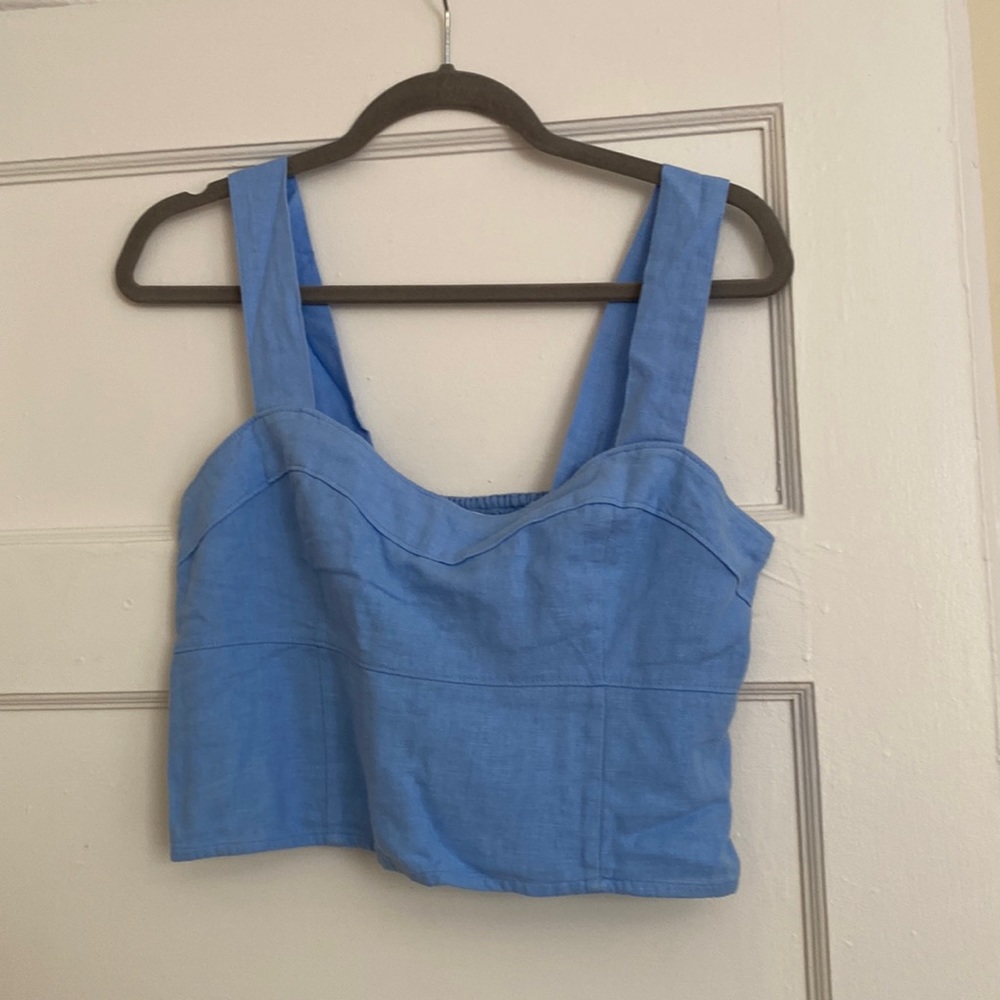 Blue Abercrombie top NWT